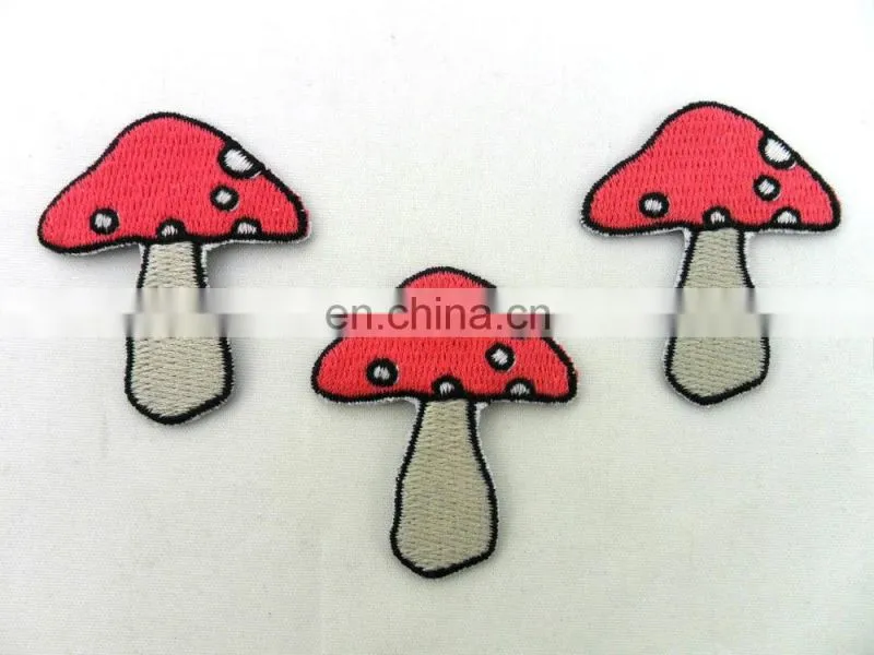 custom colorful flower fashion polyester embroidered patch for clothing