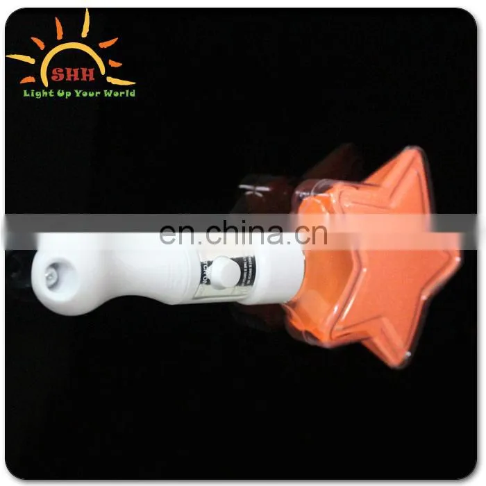 Led five star glow stick for kids