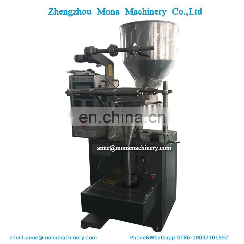 Automatic snack food sugar packing and sealing machine/Automatic triangle bag snack granule packaging machine