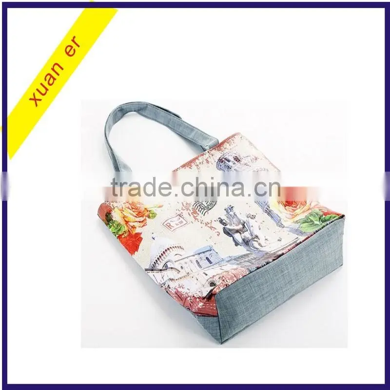 New Arrival European Style Fashion Printing Canvas Women's Handbag from china supplier