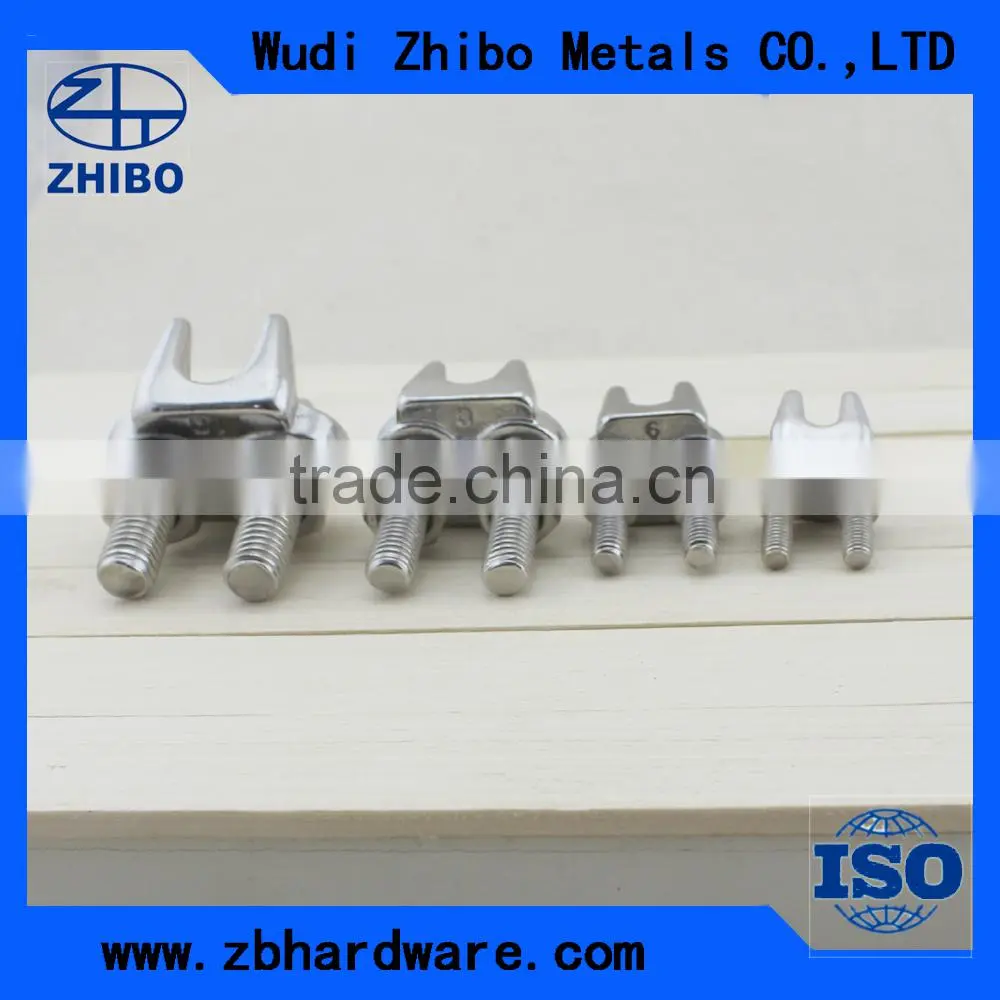 wire rope clips stainless steel 304 temporary connection clips rigging hardware / wire rope clips