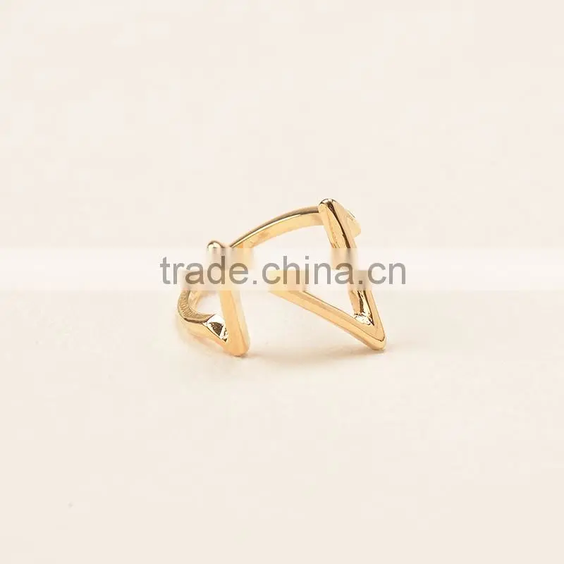 Fashion hot sale stud plate charm silver finger rings
