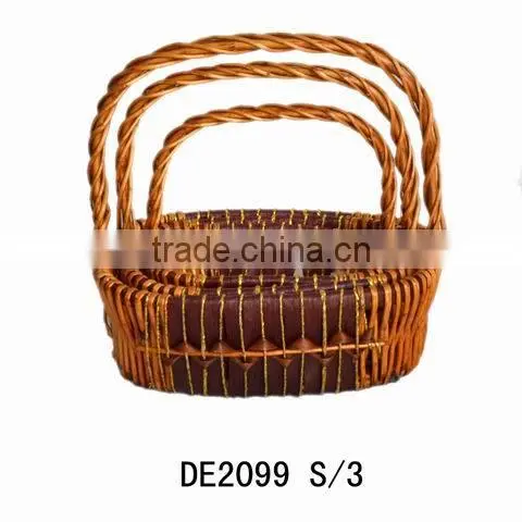 2016 food fruit flowers clothes store willow basket