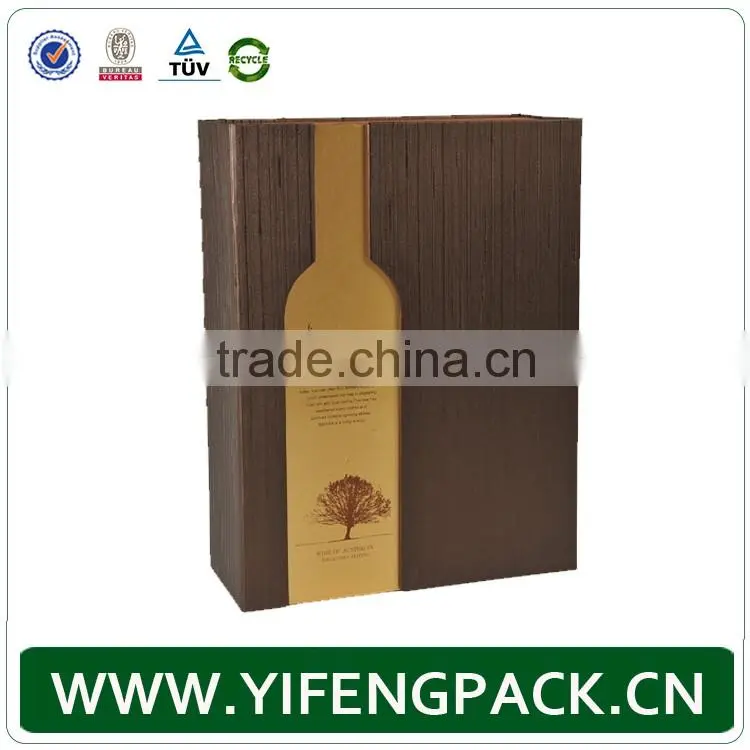 New Technology Luxury Custom Print Folding Wine Gift Box Cardboard Wine Bottle Packaging Box