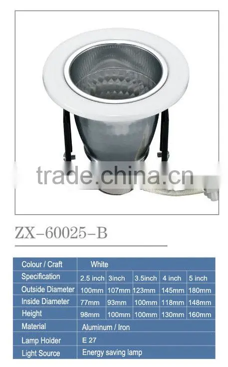 china manufacture lamp fittings for Static Picture lamp