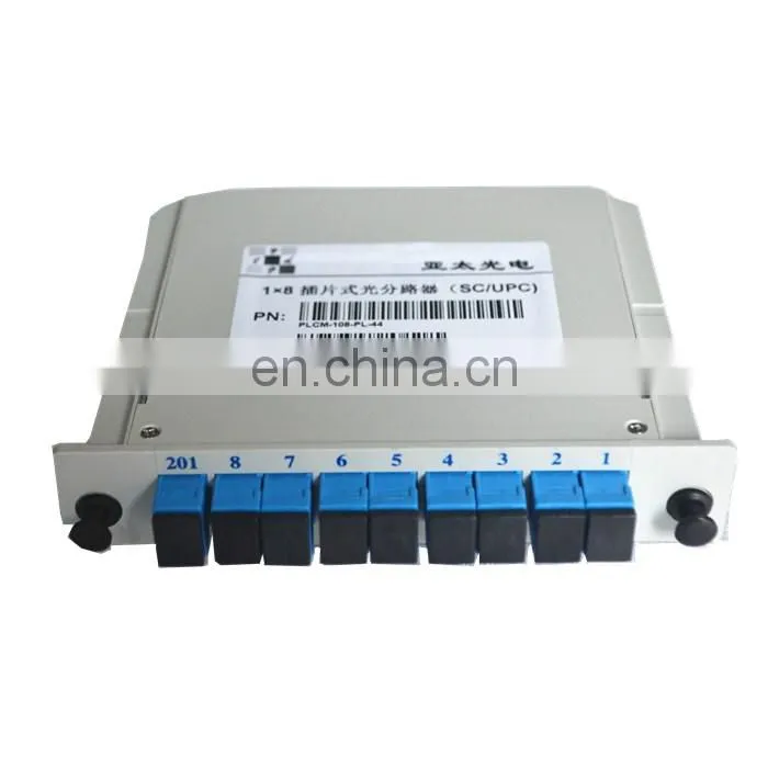 Best selling plug shell v-groove rack mount 1*32 price 1x4 fiber plc sus splitter
