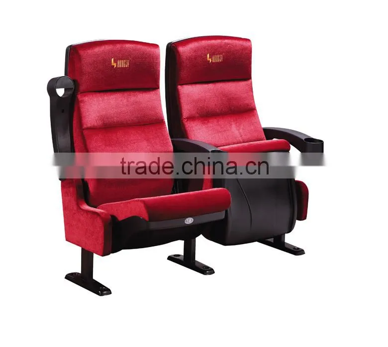 Fabric plastic patented yes folded movie theater seating cinema seat HJ9910A-E