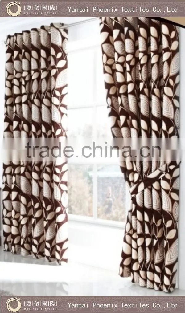 luxury fancy ready made pencil pleat window curtain