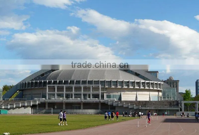 Unique design steel frame structure long span roof for tennis court