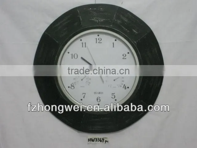 Hongwei 2013 Antiquated Natural Wood Decorative Clocks& Wood Wall decorative Clocks