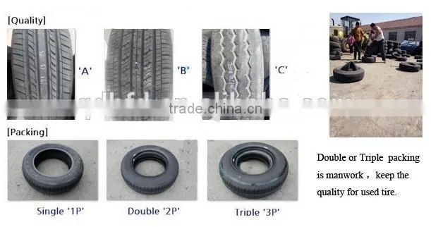 Safety quietness and durable used passenger car tires from Japan