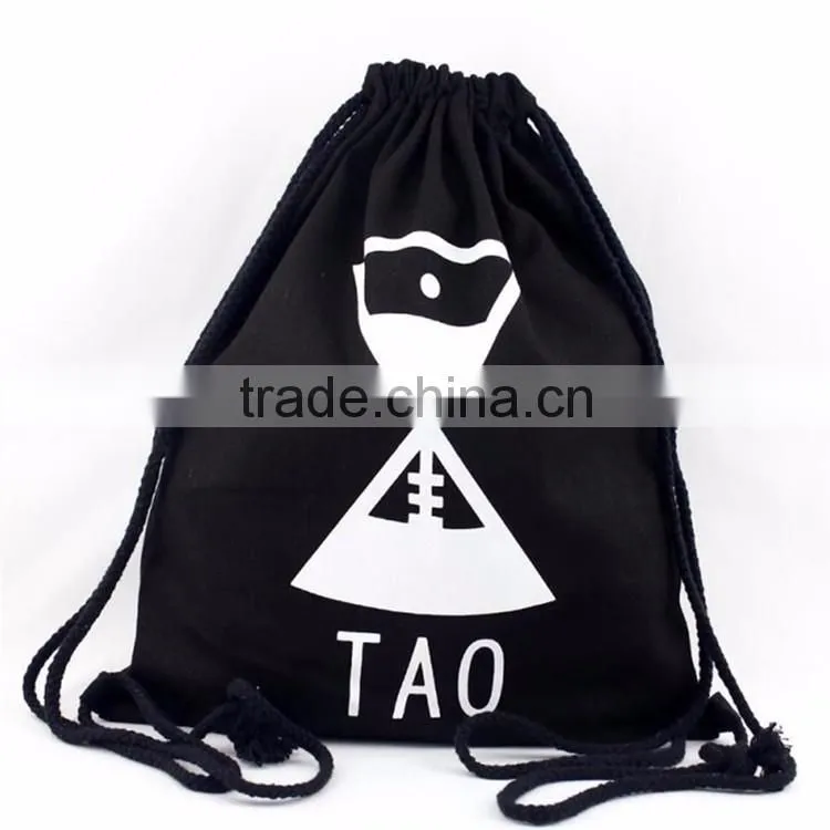 Promotional heavy duty polyester Drawstring backpack
