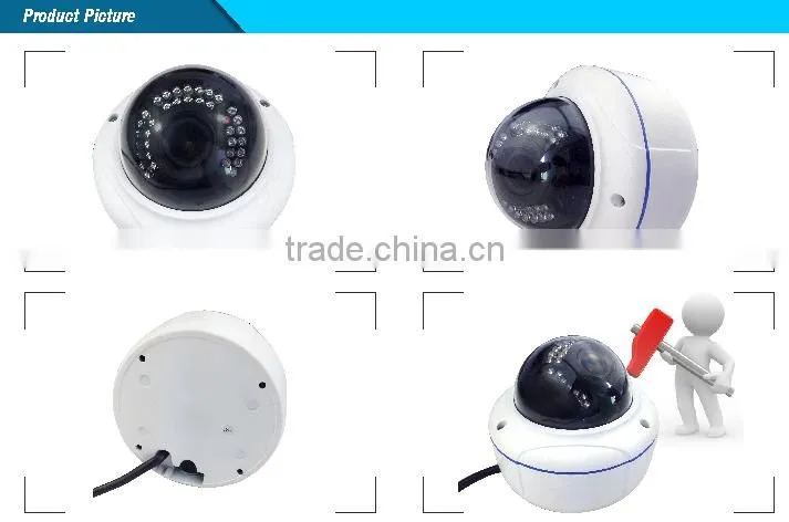 HD 1.0 Megapixels 720P Security IR LEDs Dome CCTV IP Camera ONVIF 2.4 indoor Cam Night Vision P2P cloud
