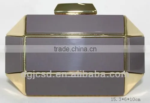 New color 0861 Amber adhesive evening clutch bag
