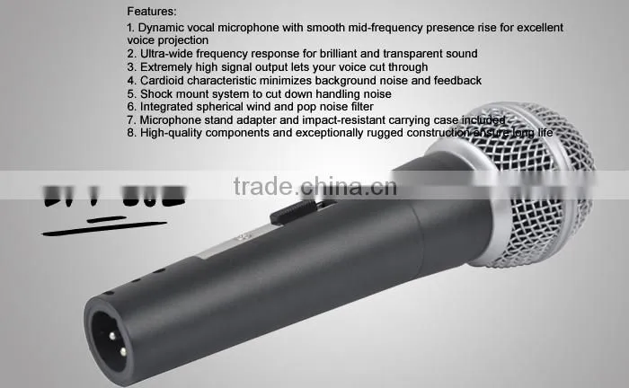 Metal Dynamic Microphone For Karaoke DM-582