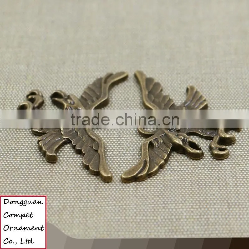 Manual jewelry green bronze zinc alloy diy eagle pendant