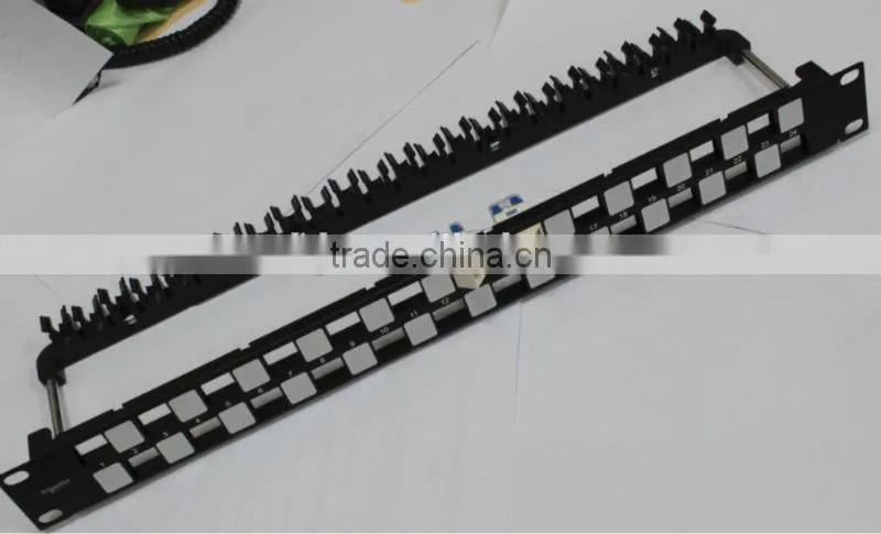 24Port UTP Cat 6 patch panel/Unshielded cat 6 patch panel