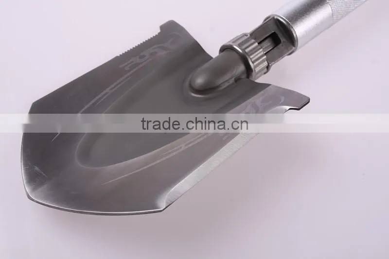 Aluminum handle steel holder mini shovel for travel camping use