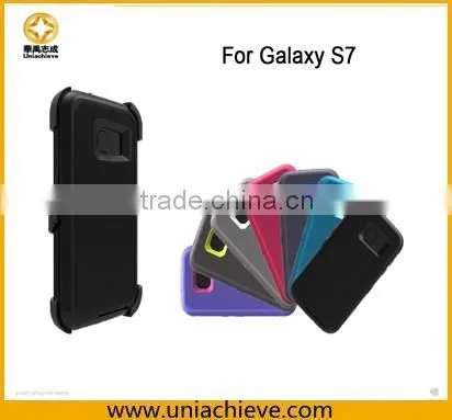 Case for Samsung S6 edge Armor Hybrid Robot phone case with Full body covered light green