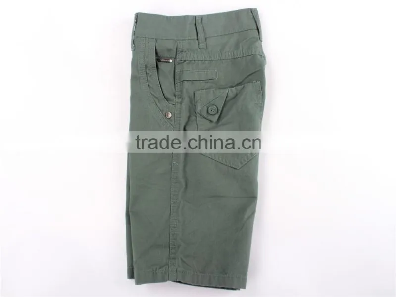 Men cheap 100%cotton garment stock lot summer washed shorts