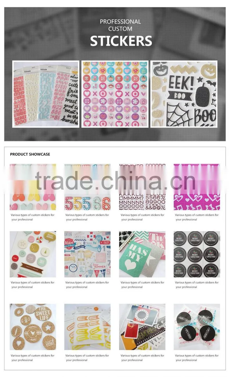 Cartoon kids stickers hot sale new fashional desgin