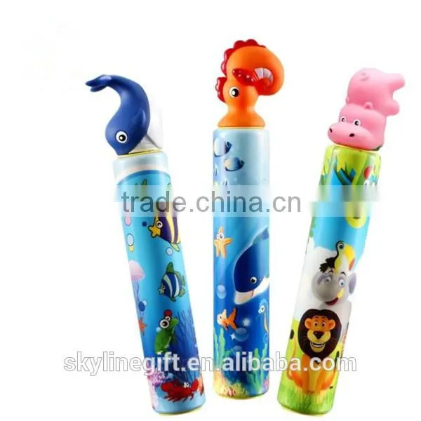 Special animal design PU foam water gun, mini summer pu water gun toy for kids