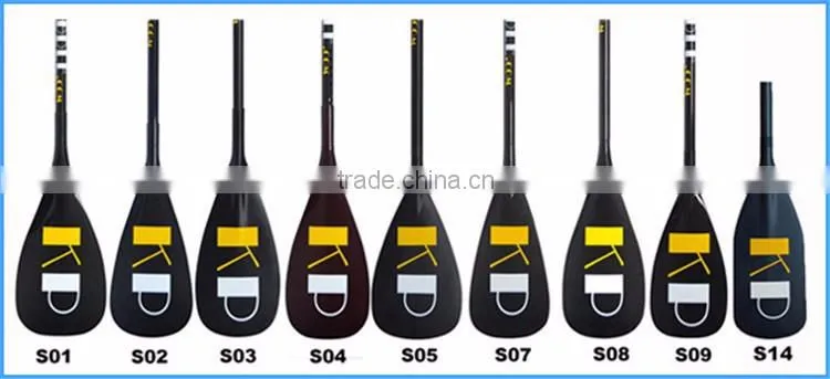 3 piece full carbon sup paddle adjustable