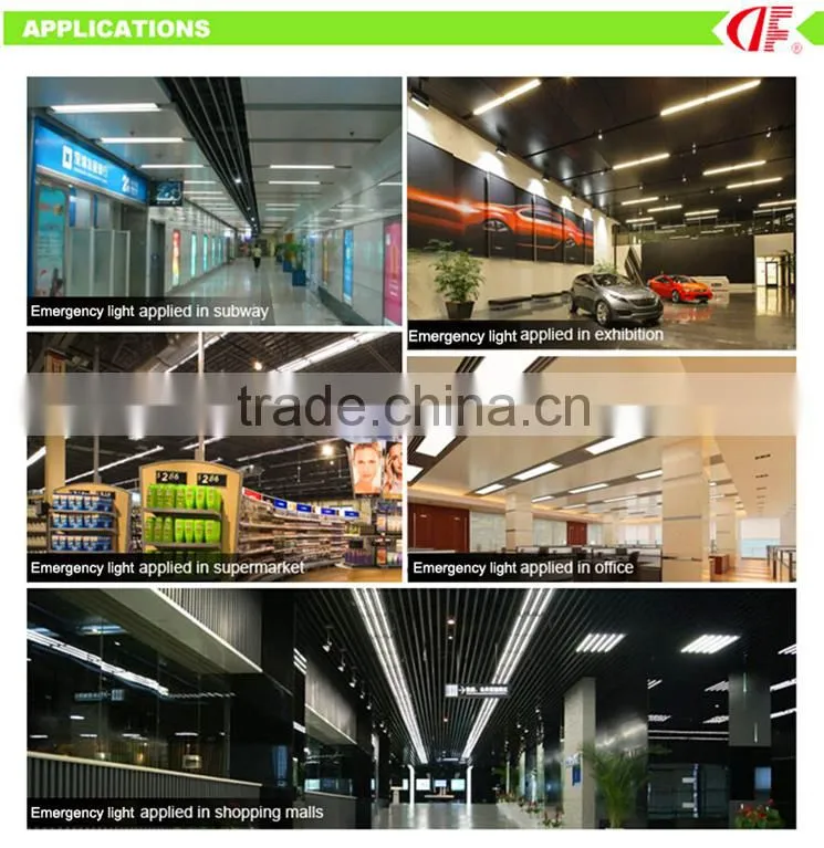 ip65 hall lighting led emergency charging light CE RoHS, FCC certified, 3 Years Warranty