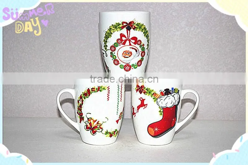 Professionally customize decal and printing ceramic shoe shaped mug