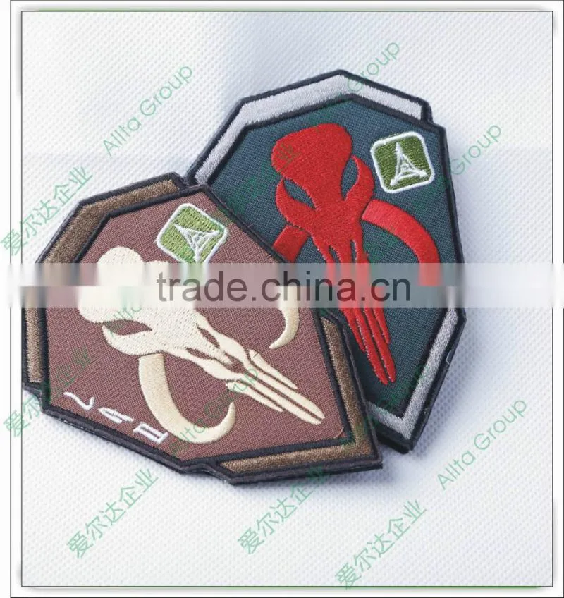 OEM lovely cheap woven star patches for kids clothes