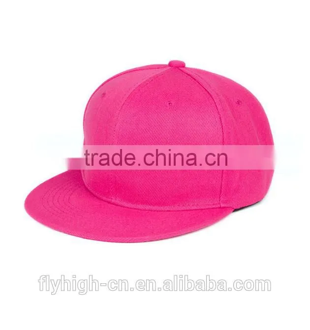 Popular Embroidery Logo Twill Cotton Snapback Cap