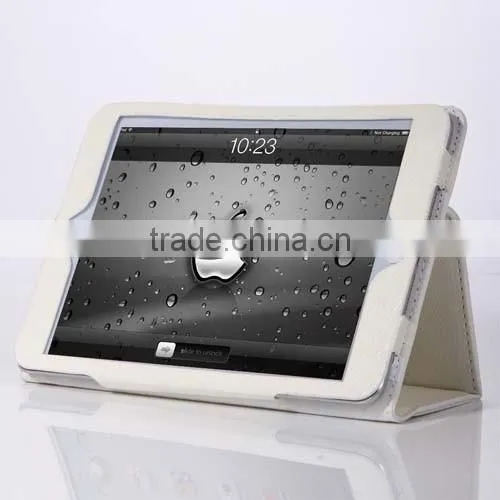 Stand PU leather folio Tablet Cover for iPad Case