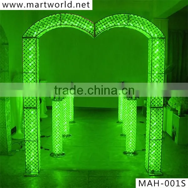 Latest crystal LED backdrop wedding decoration; Wedding backdrop decoration for event&party(MAH-001)