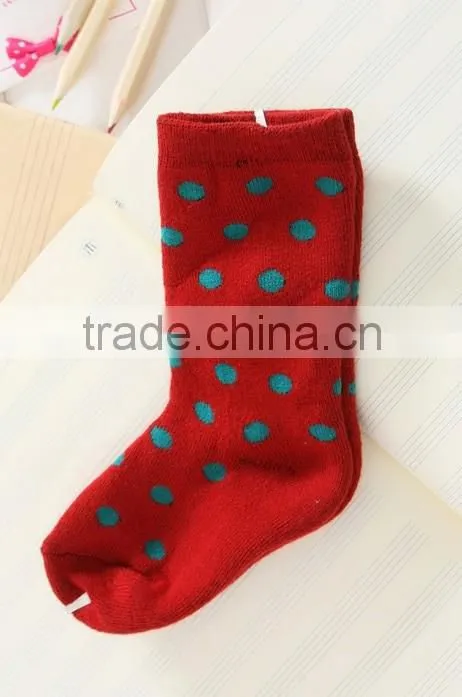 baby dot socks /children socks /warm socks in winter full terry socks /socks gift