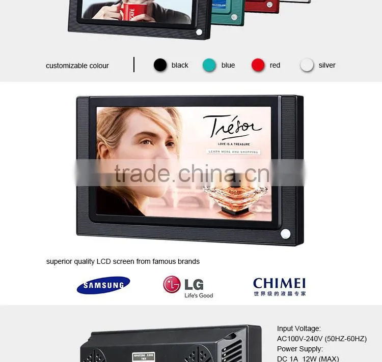 Flintstone 7'' digital signage, advertising sign, programmable led sign