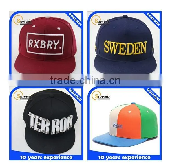 plain snapback cap wovenlabel logo Flower printing snapback