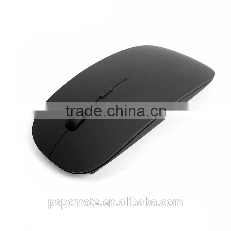 WIRELESS MOUSE ULTRA THIN OPTICAL USB CORELESS MOUSE(Black rubber finish)
