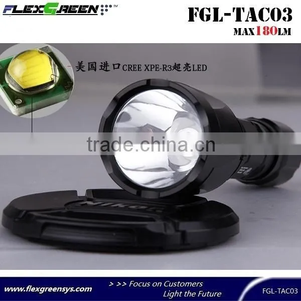 rechargable 18650 battery XPE LED tactical flashlight