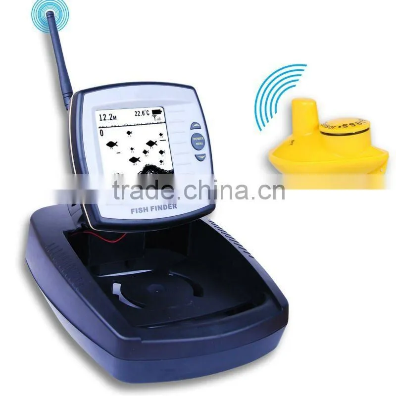2-in-1 Wireless Wired Boat Sonar C F 40m/130fts 100m/328fts Fishfinder Fish Finder
