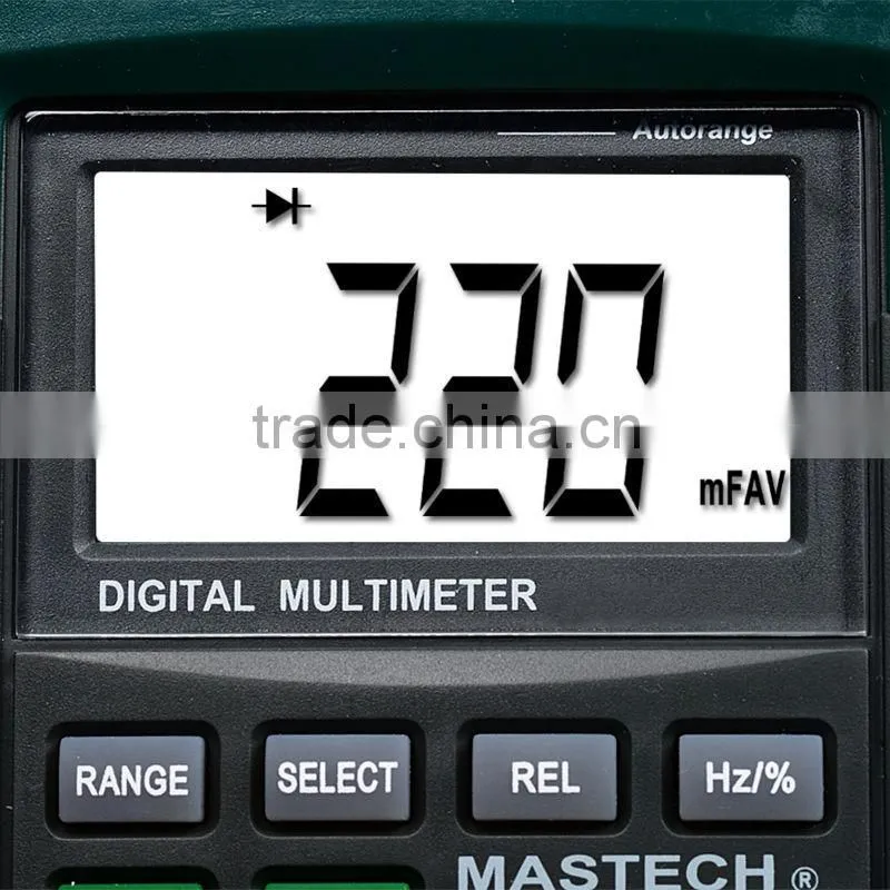 Tester Resistance AC DC Ohm Hz 4000 Counts Voltmeter Mastech MS8268 Multimeter