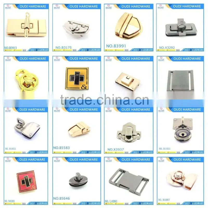 Shiny Nickel D Ring Bag Parts Making Accessories Wholesale In Guangzhou OUDI Factory For Bag Decoration