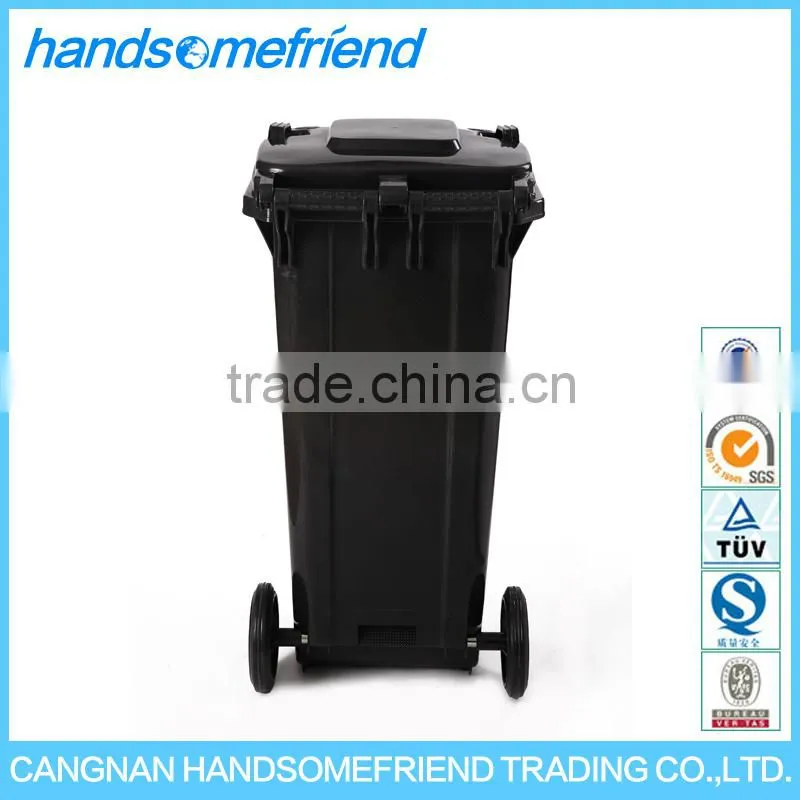 120 liters environmentally friendly mobile standing plastic dustbins,plastic dustbin ,Garbage Container