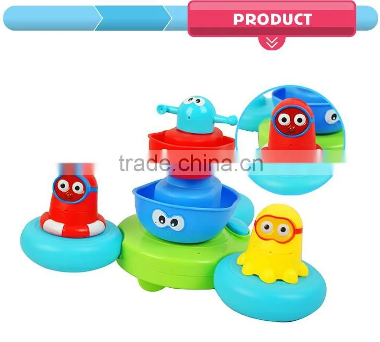 2016 high sale kids favorite electric water spray octopus bath toy for sale