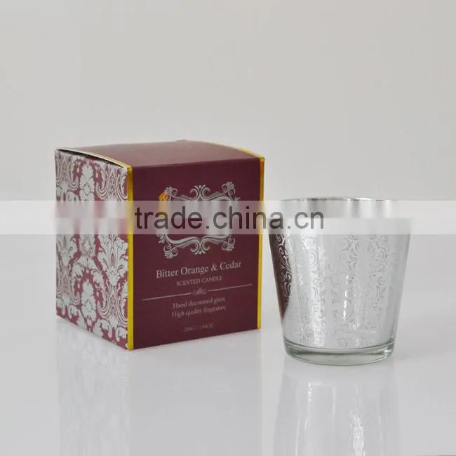 Scented Silver plating jar candle