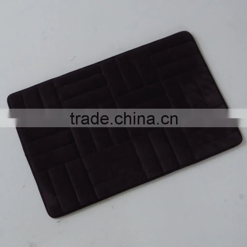 new design fleece floor mat with anti slip base