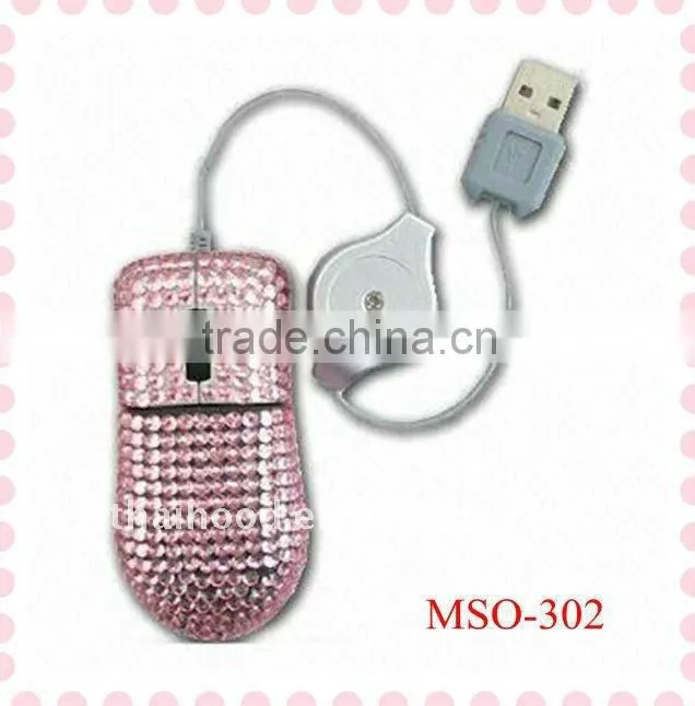 ctystal mini mouse wired mouse optical mouse