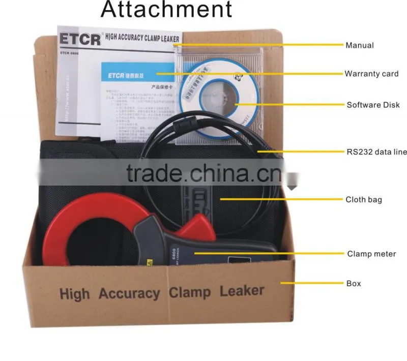 ISO CE ETCR6800 High Accuracy Clamp Leaker