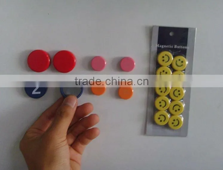 whiteboard magnet,plastic coated magnet,round magnetic button,magnet for whiteboard,memo magnet,20mm,30mm,40m