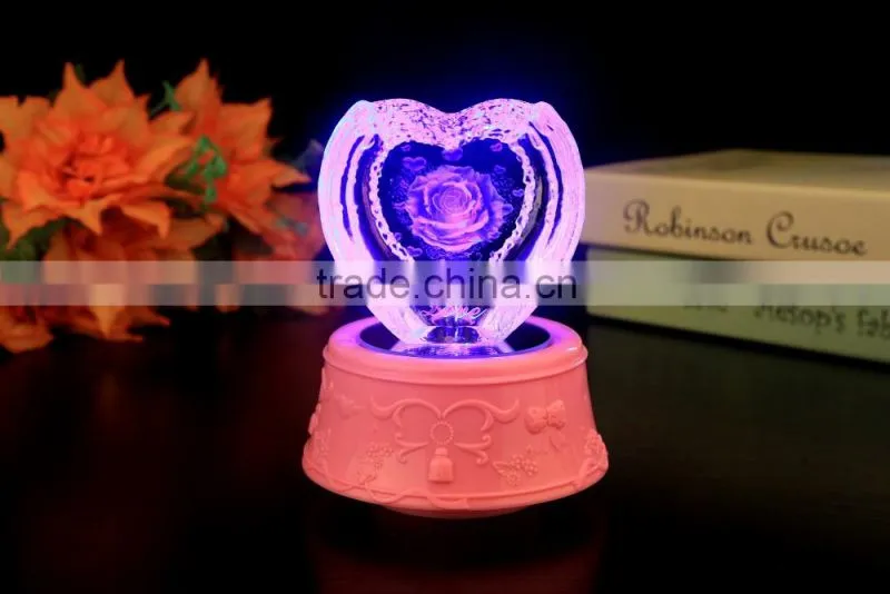hot sale heart shape crystal gift crystal craft
