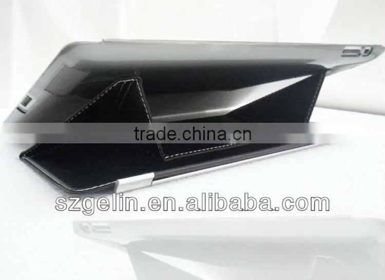 protective pu leather case for apple ipad 2